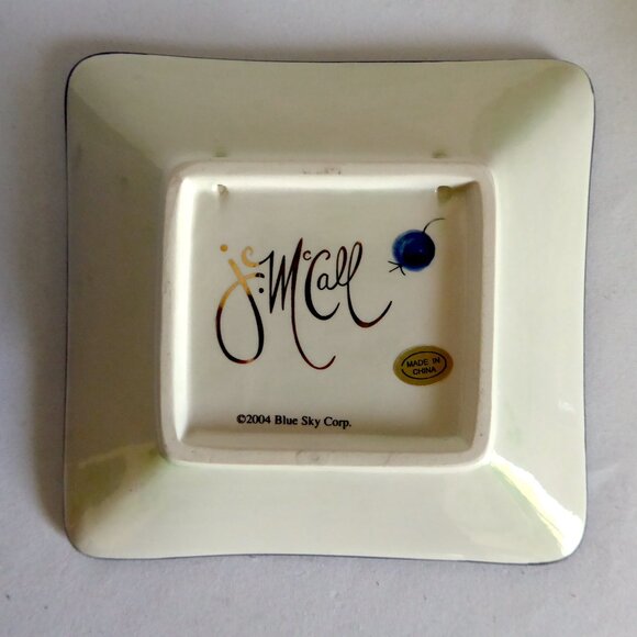 RETIRED JEANETTE J. McCALL ICING ON THE CAKE CERAMIC PITCHER & TRAY (NEW IN BOX) - Picture 5 of 16